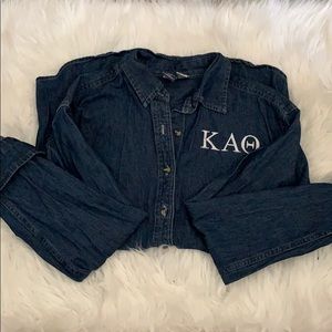 Kappa Alpha Theta Jean button up